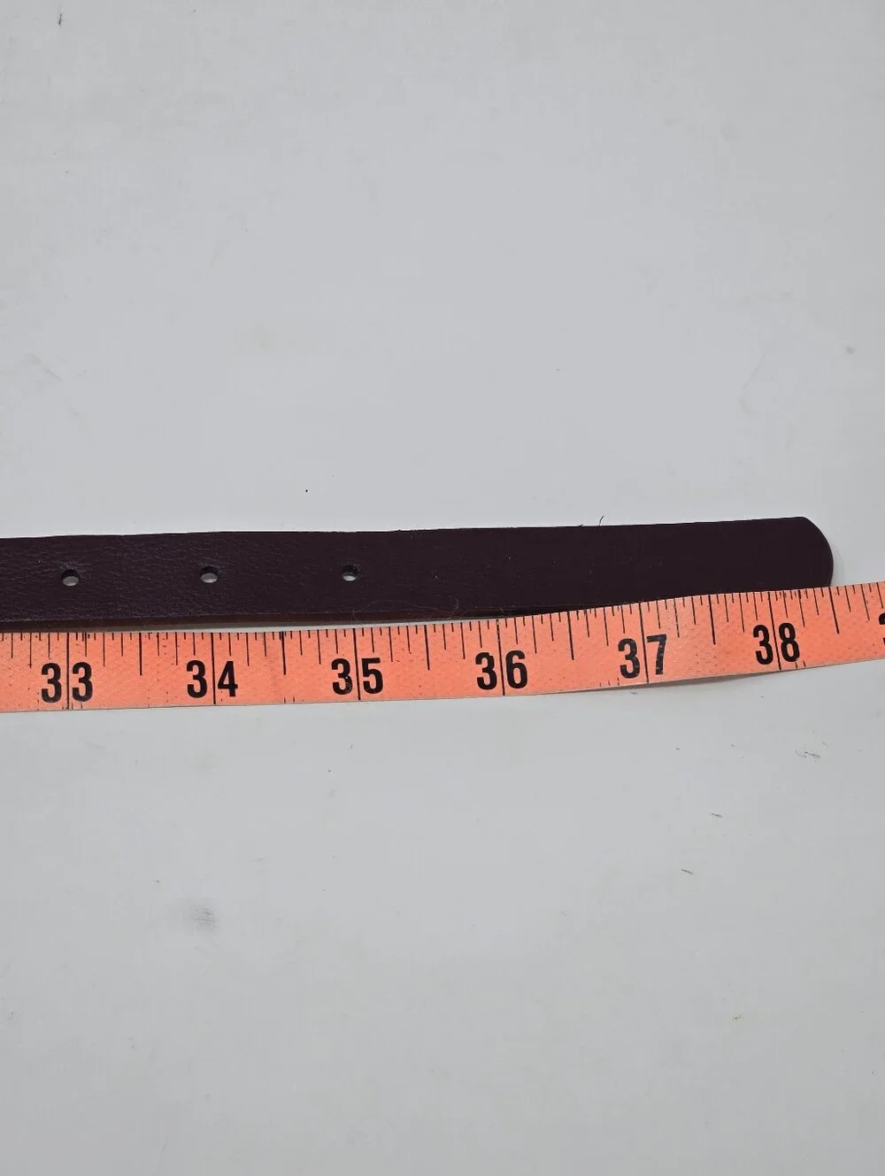STEVE MADDEN MAROON OXBLOOD SKINNY BELT GOLD HARDWARE WOMEN OS DARK ACADEMIA